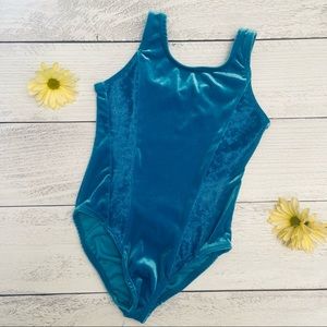 Destira Girls Velvet Gymnastics Leotard Size XS